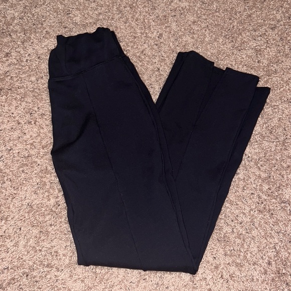 Abercrombie & Fitch Pants - Abercrombie Ponte Split-Hem Slim Flare Pant